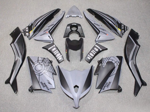 Lojas Carenagens Moto Yamaha TMAX530 2012-2014 - Preto Fosco Cinzento ENEOS Yamalube