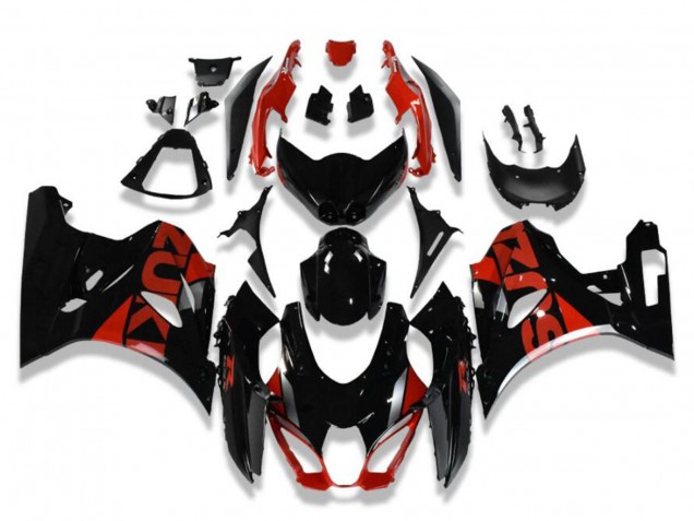 Lojas Carenagens Moto Suzuki GSXR 1000 2017-2024 - Preto Brilhante Vermelho