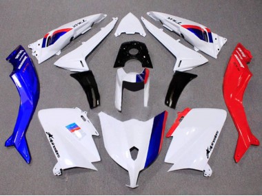 Lojas Carenagem Moto Yamaha TMAX530 2012-2014 - Branco Vermelho Azul