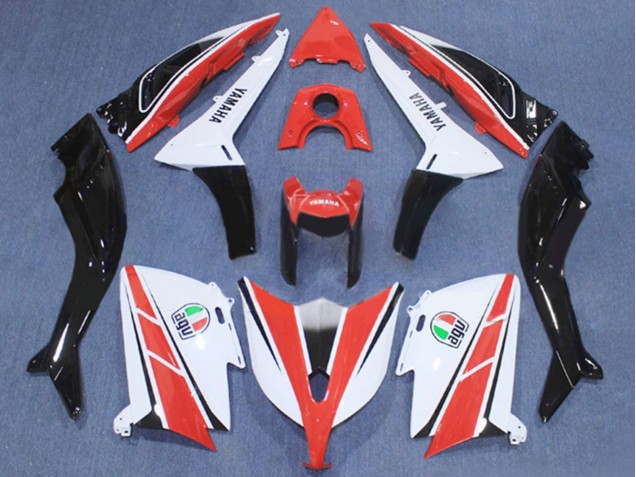 Lojas Carenagem Moto Yamaha TMAX530 2012-2014 - Vermelho Branco Preto