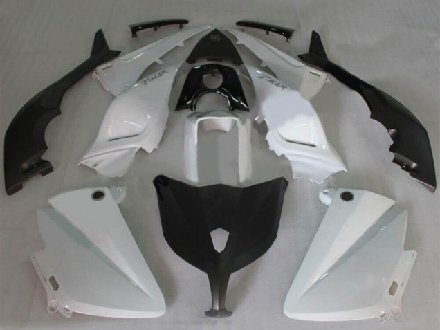 Lojas Carenagens Moto Yamaha TMAX530 2012-2014 - Branco Preto Brilhante