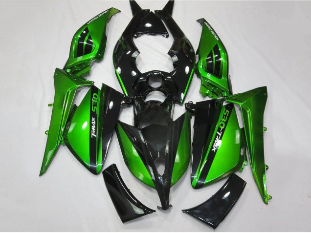 Lojas Carenagens Moto Yamaha TMAX530 2012-2014 - Verde Brilhante Preto