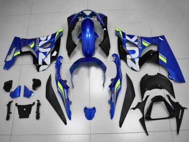 Lojas Carenagens Moto Suzuki GSXR 1000 2017-2024 - Azul Branco Verde