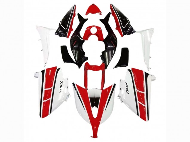 Lojas Carenagens Moto Yamaha TMAX530 2012-2014 - Vermelho Branco Preto