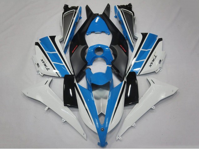 Lojas Carenagens Moto Yamaha TMAX530 2012-2014 - Branco Azul Preto