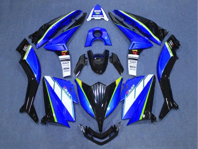 Lojas Carenagens Moto Yamaha TMAX530 2015-2016 - Branco Azul Preto