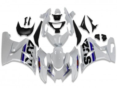 Lojas Carenagens Moto Suzuki GSXR 1000 2017-2024 - Branco Azul Preto