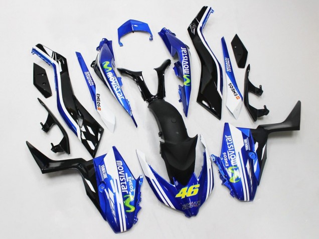 Lojas Carenagens Moto Yamaha XMAX300 2017-2021 - Azul Preto MoviStar ENEOS Yamalube 46