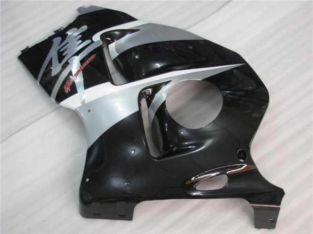 Lojas Carenagens Moto Suzuki GSXR 1300 Hayabusa 1996-2007 - Prata Preto