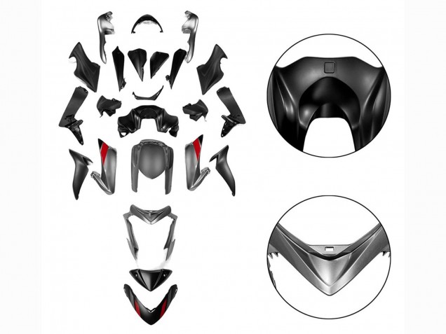 Lojas Carenagens Moto Suzuki GSX-S 1000 2015-2020 - Preto Cinzento