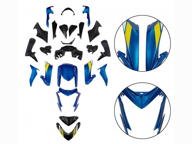 Lojas Carenagens Moto Suzuki GSX-S 1000 2015-2020 - Preto Azul