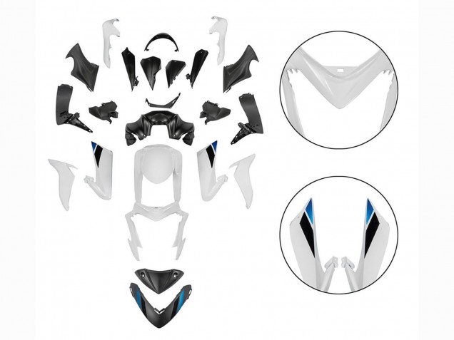 Lojas Carenagens Moto Suzuki GSX-S 1000 2015-2020 - Preto Branco