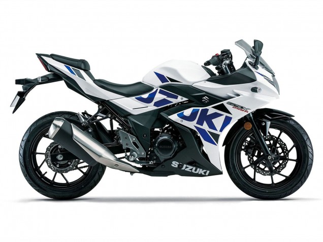 Lojas Carenagens Moto Suzuki GSX250R 2017-2020 - Branco Azul Preto