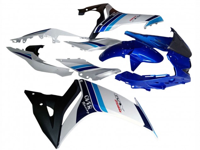 Lojas Carenagens Moto Suzuki GSX250R 2017-2020 - Branco Azul Preto Corrida