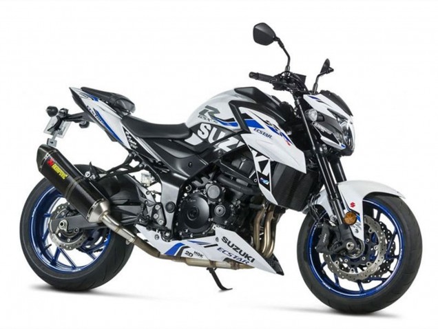Lojas Carenagens Moto Suzuki GSX-S 750 2017-2022 - Branco Azul Ecstar