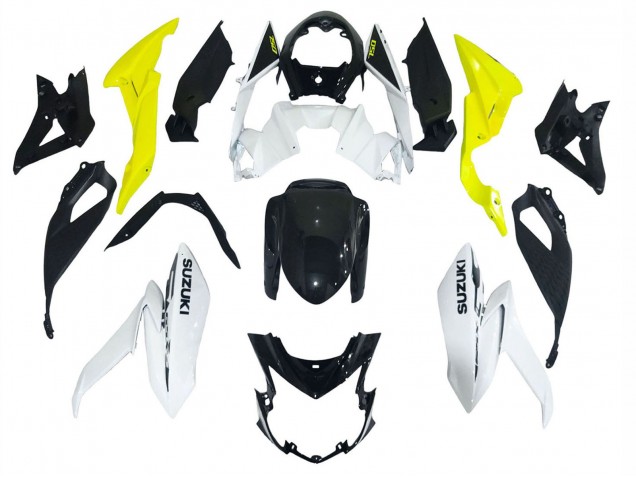 Lojas Carenagens Moto Suzuki GSX-S 750 2017-2022 - Branco Amarelo