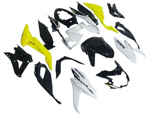Lojas Carenagens Moto Suzuki GSX-S 750 2017-2022 - Branco Amarelo