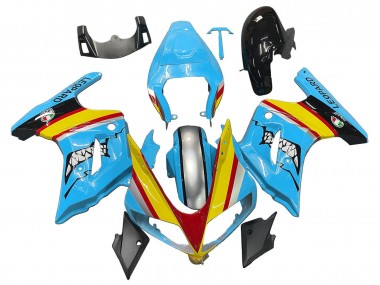 Lojas Carenagens Moto Suzuki SV650 2003-2013 - Azul Amarelo Vermelho Prata Tubarão