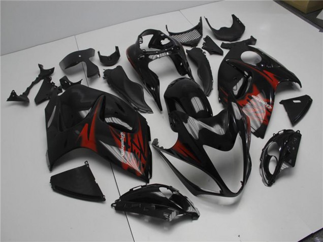Lojas Carenagens Moto Suzuki GSXR 1300 Hayabusa 2008-2020 - Preto Brilhante Vermelho