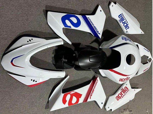 Lojas Carenagens Moto Aprilia RS660 2020-2024 - Branco Azul Vermelho Preto Fosco