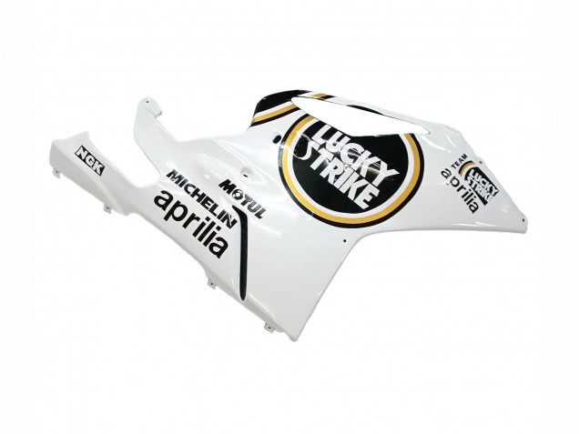Lojas Carenagens Moto Aprilia RSV1000 2003-2006 - Branco Preto Lucky Strike Motul Michelin