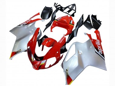 Lojas Carenagens Moto Aprilia RSV1000 2003-2006 - Branco Vermelho Preto