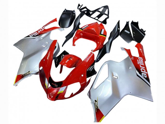 Lojas Carenagens Moto Aprilia RSV1000 2003-2006 - Branco Vermelho Preto