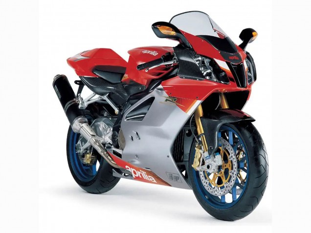 Lojas Carenagens Moto Aprilia RSV1000 2003-2006 - Branco Vermelho Preto