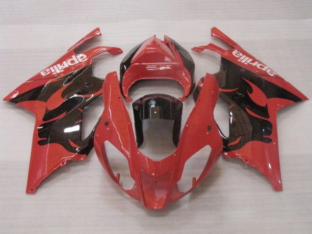 Lojas Carenagens Moto Aprilia RSV1000 2003-2006 - Vermelho Preto Brilhante
