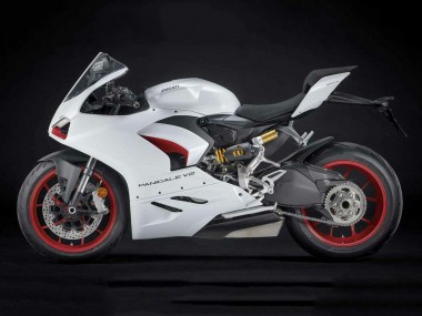 Lojas Carenagens Moto Ducati Panigale V2 2020-2024 - Branco Vermelho Preto Fosco