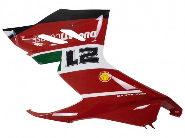 Lojas Carenagens Moto Ducati Panigale V2 2020-2024 - Branco Vermelho Verde Preto Fosco Corse 21