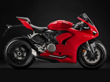 Lojas Carenagem Moto Ducati Panigale V2 2020-2024 - Vermelho Preto Fosco