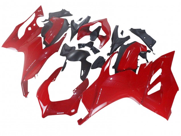 Lojas Carenagem Moto Ducati Panigale V2 2020-2024 - Vermelho Preto Fosco