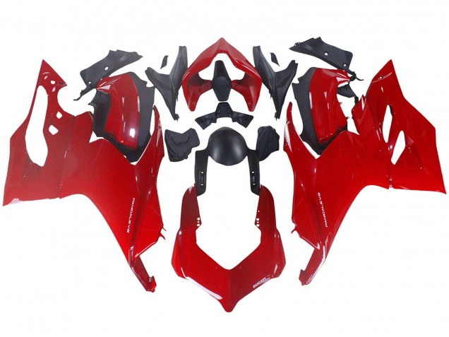 Lojas Carenagem Moto Ducati Panigale V2 2020-2024 - Vermelho Preto Fosco