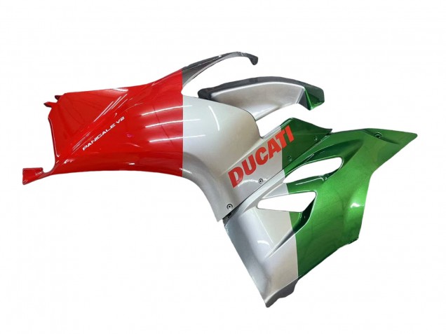 Lojas Carenagens Moto Ducati Panigale V2 2020-2024 - Prata Vermelho Verde