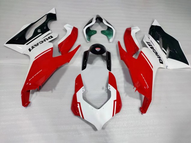 Lojas Carenagens Moto Ducati Panigale V2 2020-2024 - Branco Vermelho Verde Preto Brilhante