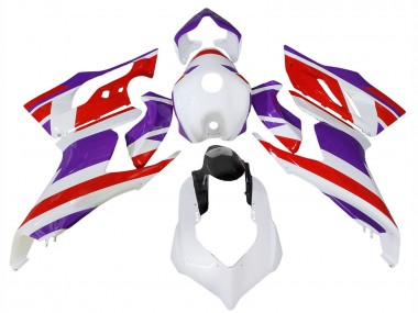 Lojas Carenagens Moto Ducati Panigale V2 2020-2024 - Branco Roxo Vermelho Preto Brilhante