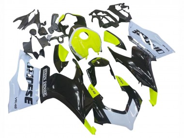 Lojas Carenagens Moto Ducati Panigale V2 2020-2024 - Branco Verde Limão Preto Brilhante Stein Dinse VR 46