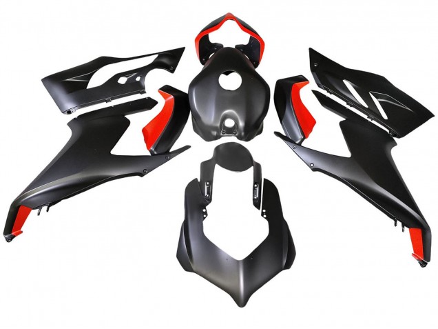 Lojas Kits Carenagem Moto Ducati Panigale V2 2020-2024 - Vermelho Preto Fosco