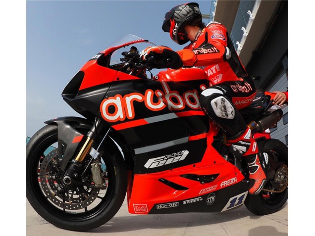 Lojas Carenagens Moto Ducati Panigale V4 V4S 2018-2019 - Vermelho Preto Brilhante Aruba 11