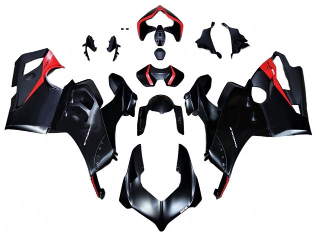 Lojas Carenagens Moto Ducati Panigale V4 V4S 2020-2021 - Preto Brilhante Vermelho