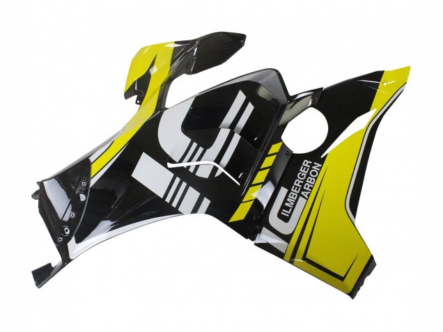 Lojas Carenagens Moto Ducati Panigale V4 V4S 2020-2021 - Amarelo Branco Preto Brilhante