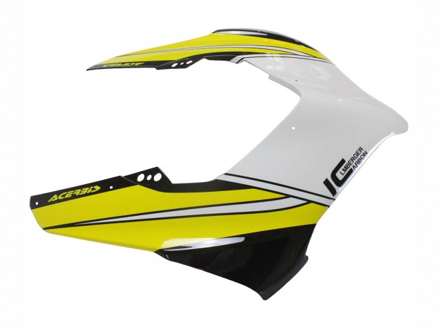 Lojas Carenagens Moto Ducati Panigale V4 V4S 2020-2021 - Amarelo Branco Preto Brilhante