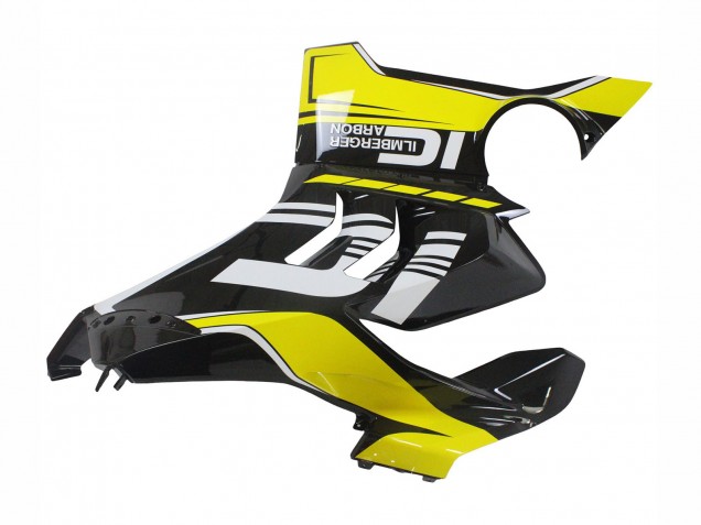 Lojas Carenagens Moto Ducati Panigale V4 V4S 2020-2021 - Amarelo Branco Preto Brilhante