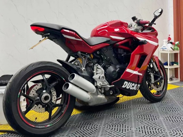 Lojas Carenagens Moto Ducati Supersport 939/939S 2017-2022 - Vermelho Branco Preto