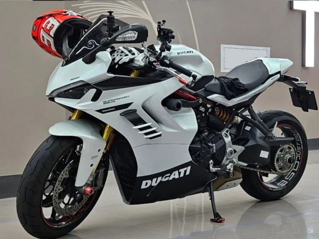 Lojas Carenagens Moto Ducati 2021-2024 Ducati Supersport 950/950S 2021-2024 - Branco Preto