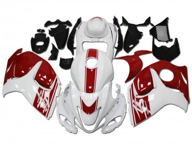Lojas Carenagens Moto Suzuki GSXR 1300 Hayabusa 2008-2020 - Branco Vermelho