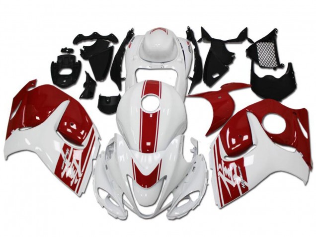 Lojas Carenagens Moto Suzuki GSXR 1300 Hayabusa 2008-2020 - Branco Vermelho