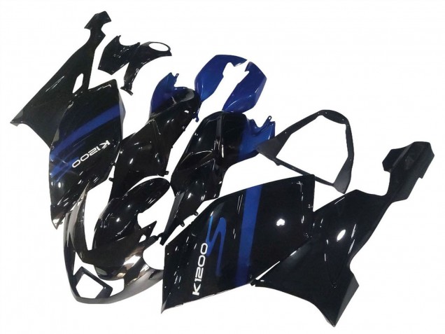 Lojas Carenagens Moto BMW K1200S 2005-2010 - Azul Preto Brilhante