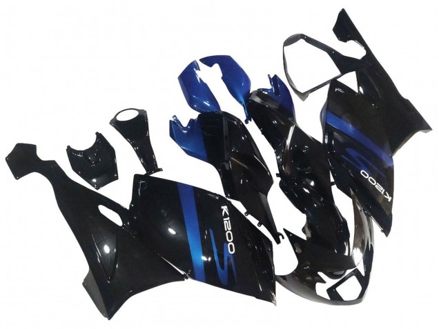 Lojas Carenagens Moto BMW K1200S 2005-2010 - Azul Preto Brilhante